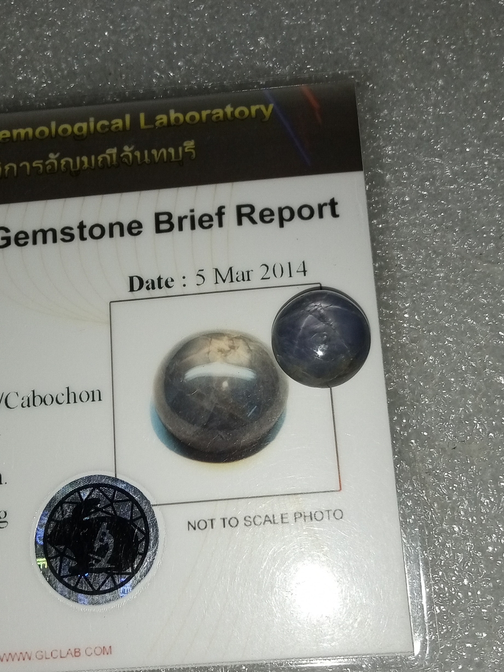 BIG Certified Natural No Heat 12.25ct Blue Star Sapphire - Picture 9 of 17